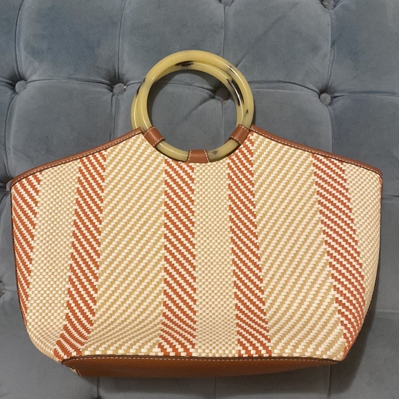 Stella & Dot Mixed Media Woven Tote - Picture 5 of 5